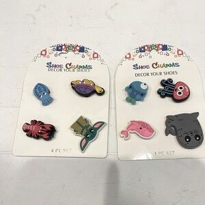 Shoe charms New total eight pieces turtle seal whale lobster …